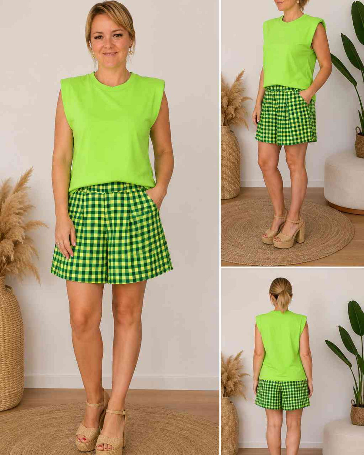 PANTALON CORTO FLUOR